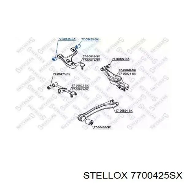 Сайлентблок переднего нижнего рычага 7700425SX Stellox