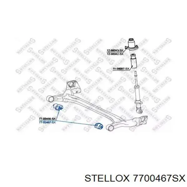77-00467-SX Stellox сайлентблок задней балки (подрамника)