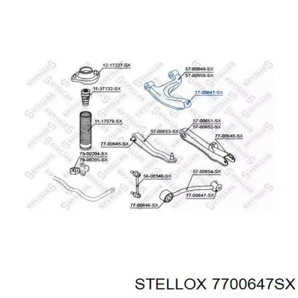 Сайлентблок цапфы задней 7700647SX Stellox