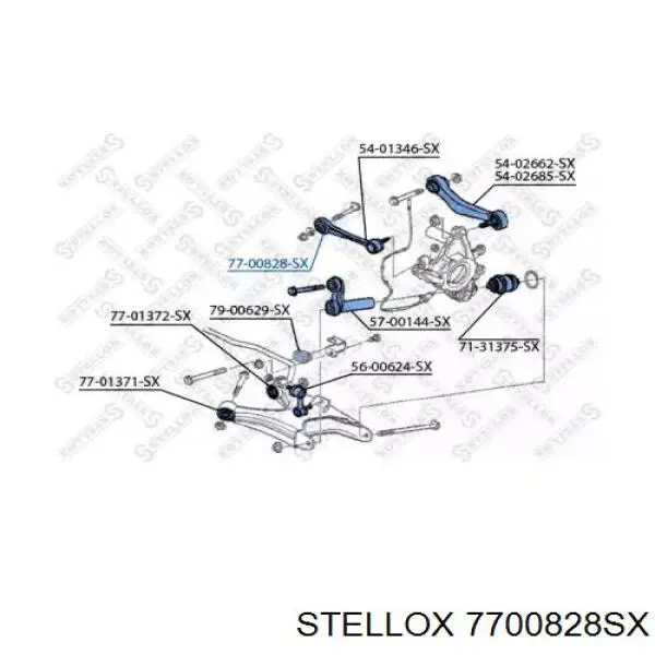 77-00828-SX Stellox сайлентблок заднего нижнего рычага
