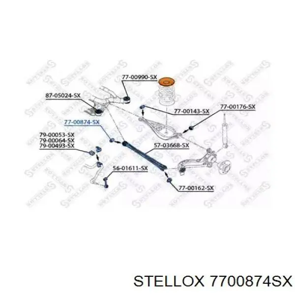 77-00874-SX Stellox сайлентблок заднего поперечного рычага внутренний