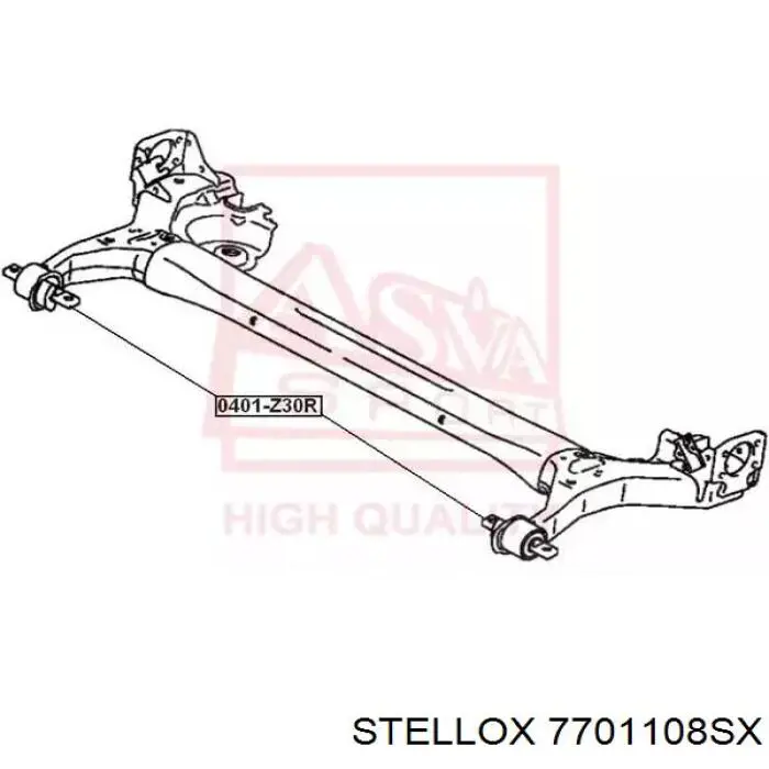 Сайлентблок задней балки (подрамника) 7701108SX Stellox