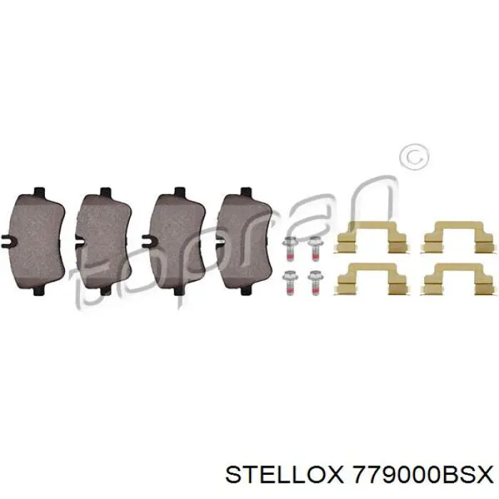 Передние тормозные колодки 779000BSX Stellox
