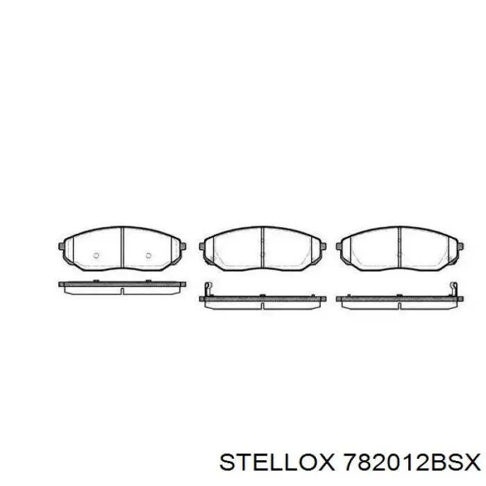 Колодки Stellox 782012BSX цена, от 18.30 USD