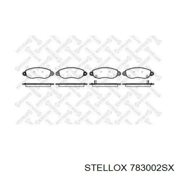 Передние тормозные колодки 783002SX Stellox