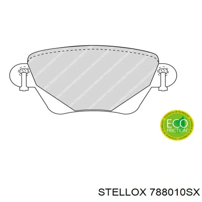Задние тормозные колодки 788010SX Stellox