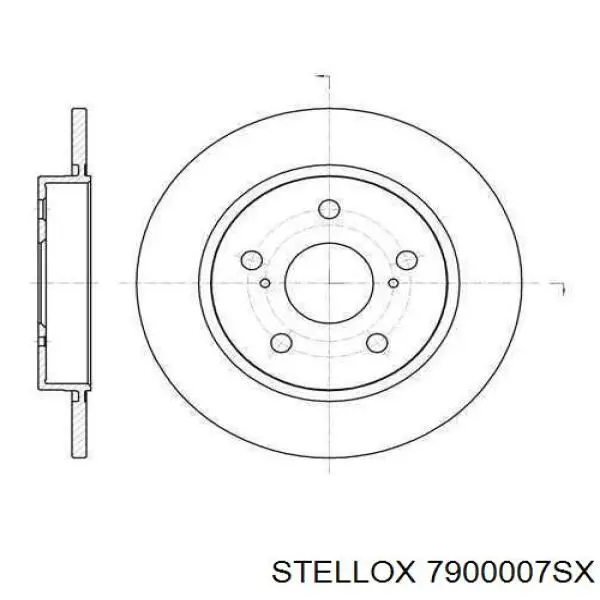 Втулка стабилизатора переднего правая 7900007SX Stellox