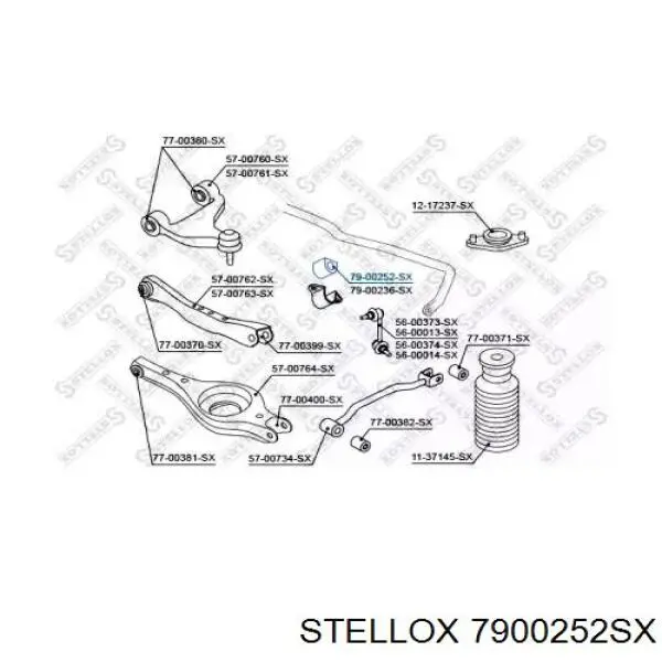 Втулка стабилизатора 7900252SX Stellox
