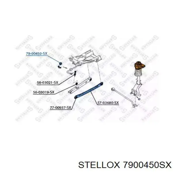 Втулка стабилизатора 7900450SX Stellox