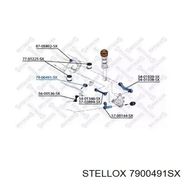 Втулка стабилизатора 7900491SX Stellox