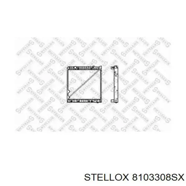81-03308-SX Stellox радиатор