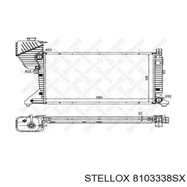 81-03338-SX Stellox радиатор