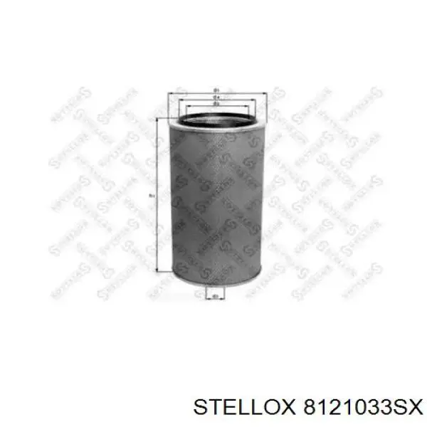 8121033SX Stellox filtro de ar