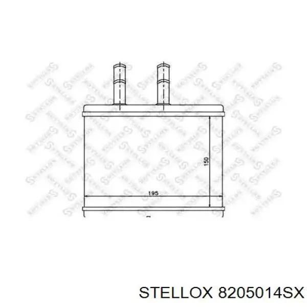 82-05014-SX Stellox радиатор печки