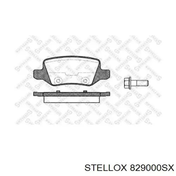829000SX Stellox Колодки тормозные дисковые комплект