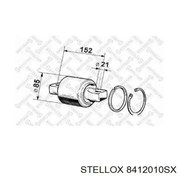 Сайлентблок задней реактивной тяги 8412010SX Stellox