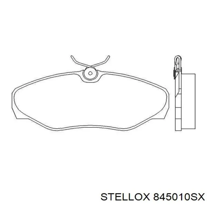 Купить 845010SX Stellox Колодки тормозные