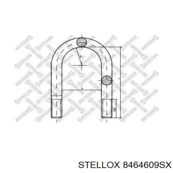8464609SX Stellox Скоба рессоры