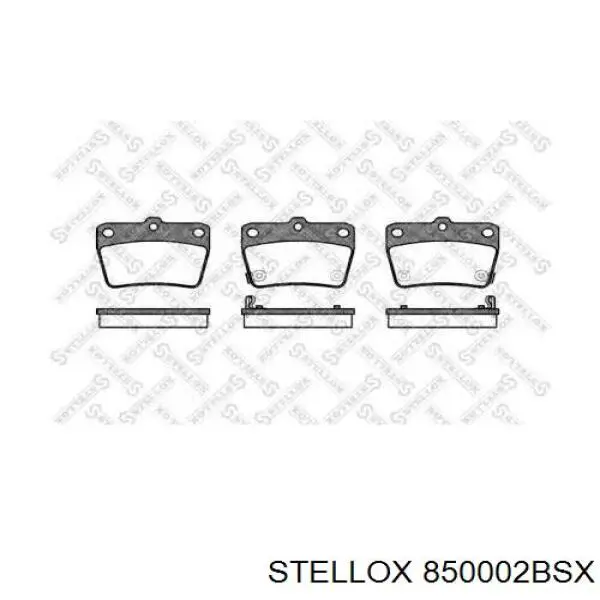 Задние тормозные колодки 850002BSX Stellox