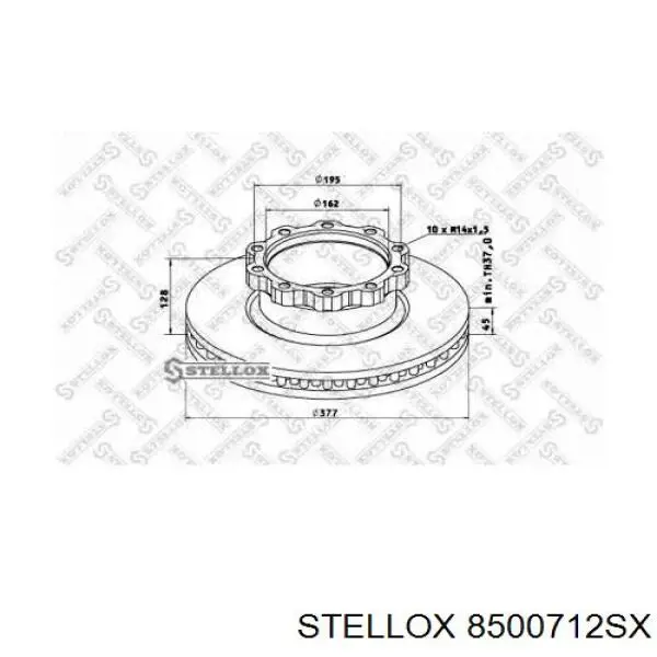 Передние тормозные диски ST02MA905 Rider