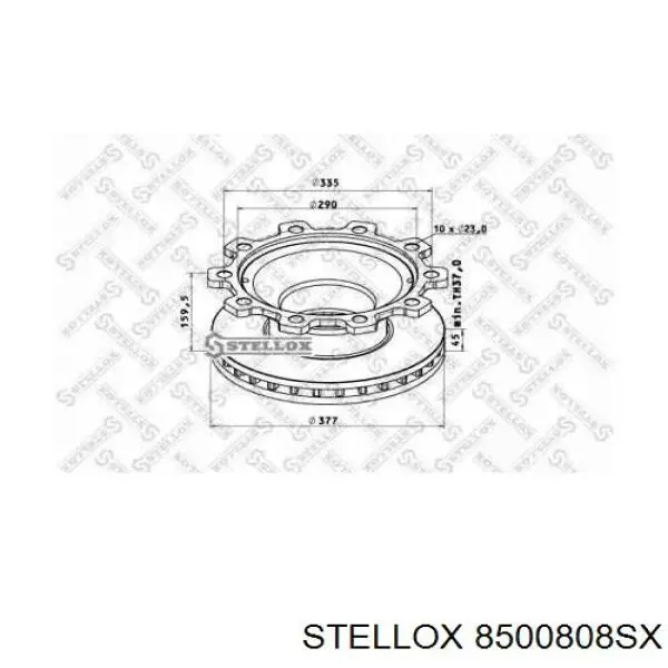 Тормозные диски ST10008024 Sparttech