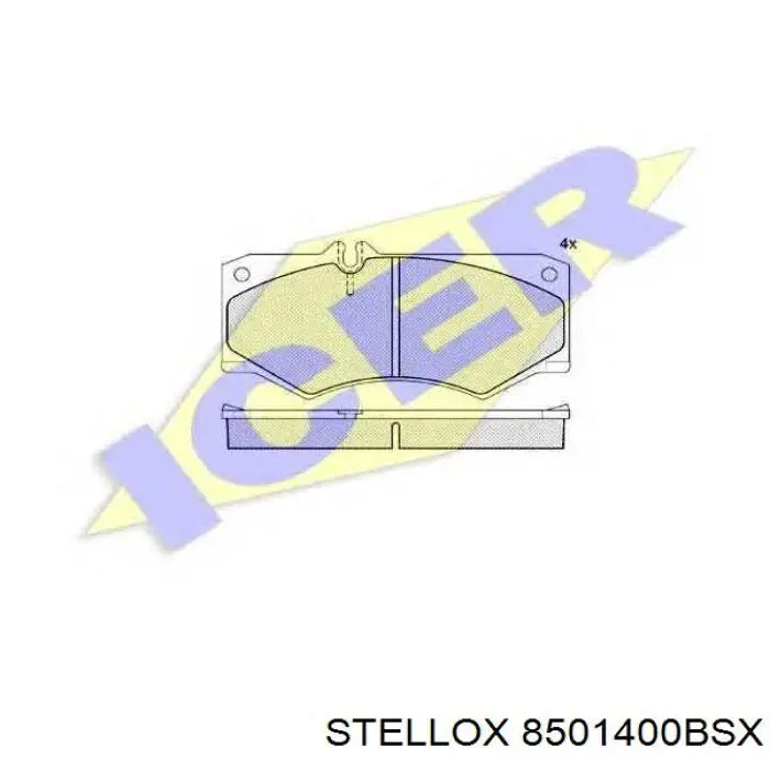Колодки Stellox 8501400BSX цена, от 16.47 USD