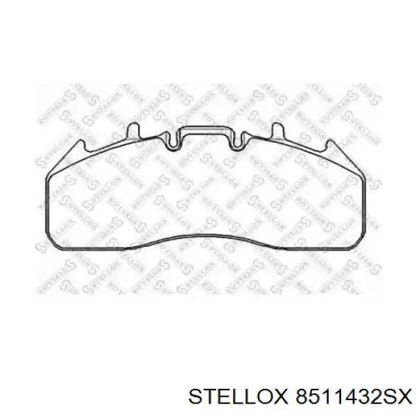 Передние тормозные колодки 8511432SX Stellox