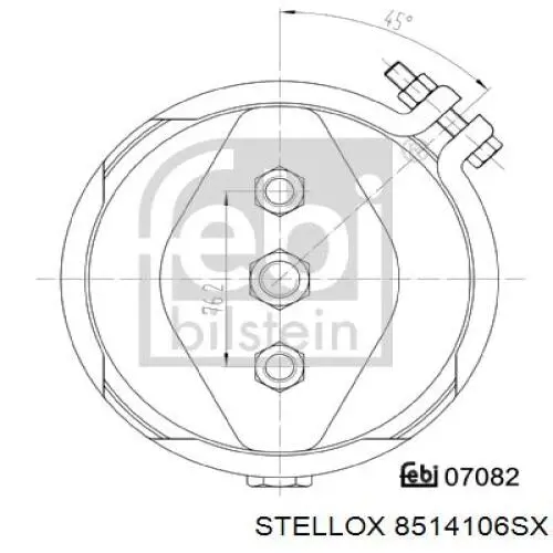 Камера тормозная (энергоаккумулятор) 0004209924 Volvo