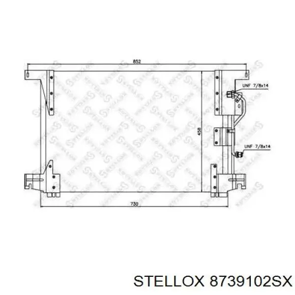 87-39102-SX Stellox радиатор кондиционера