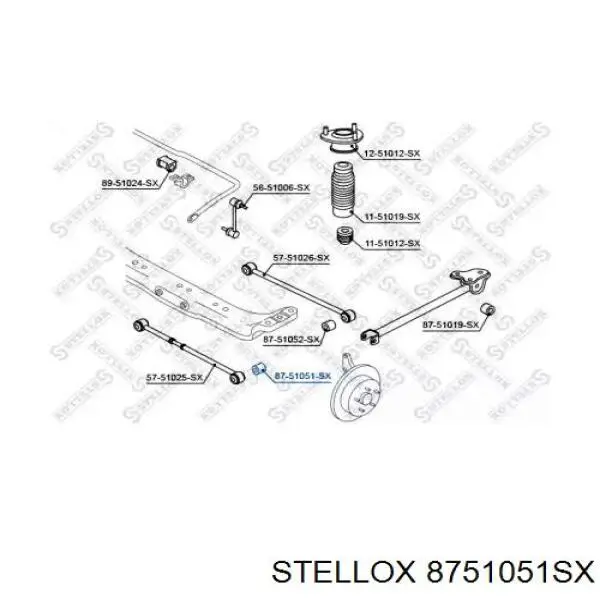 87-51051-SX Stellox сайлентблок цапфы задней