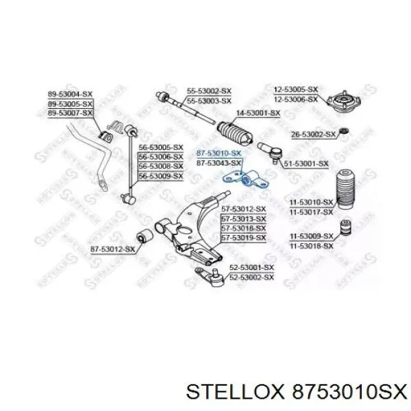 Сайлентблок переднего нижнего рычага 8753010SX Stellox