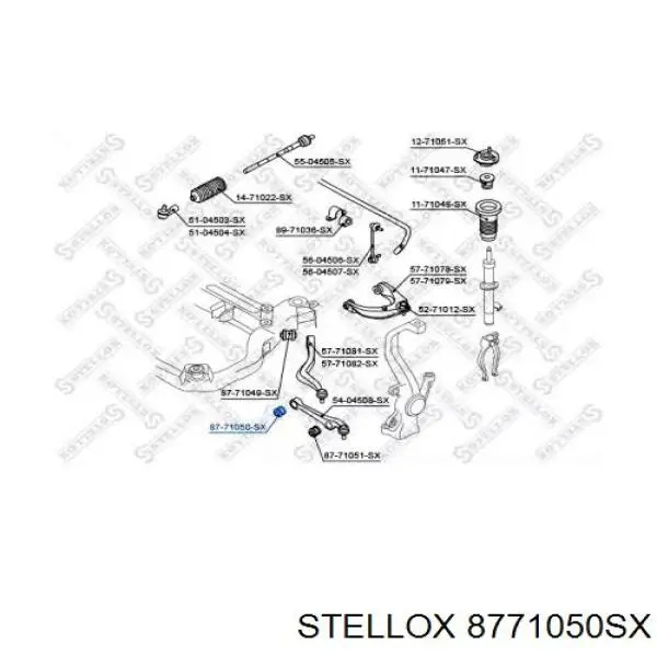 8771050SX Stellox сайлентблок переднего нижнего рычага