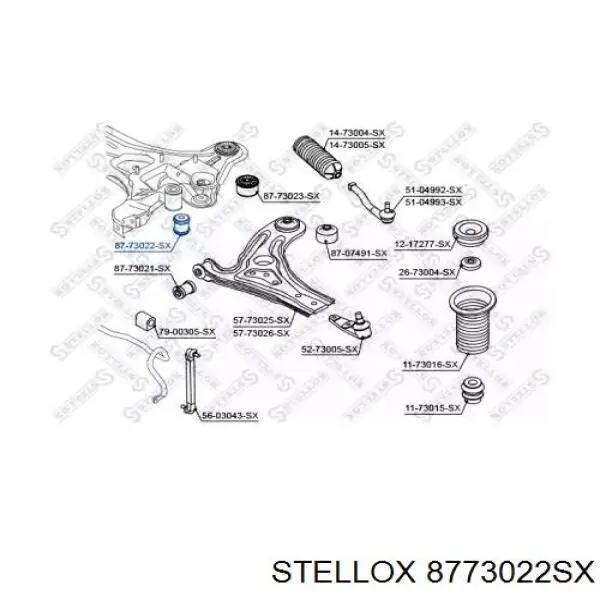 Сайлентблок 8773022SX Stellox