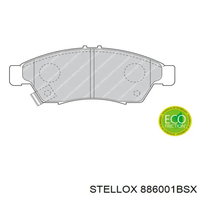 Купить 886001BSX Stellox Колодки тормозные