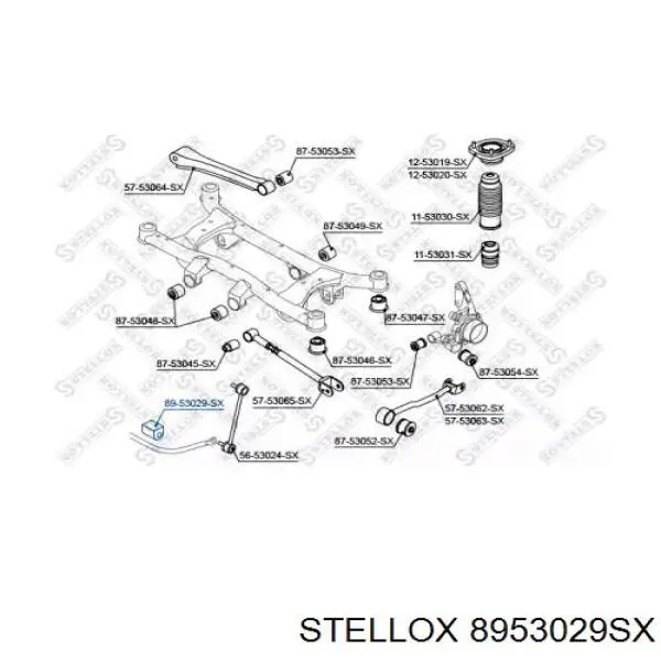 Втулка стабилизатора 8953029SX Stellox