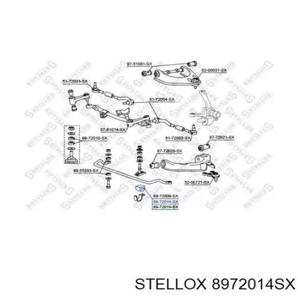 Втулка переднего стабилизатора Kavo Parts SBS5557 цена, от 1.84 USD
