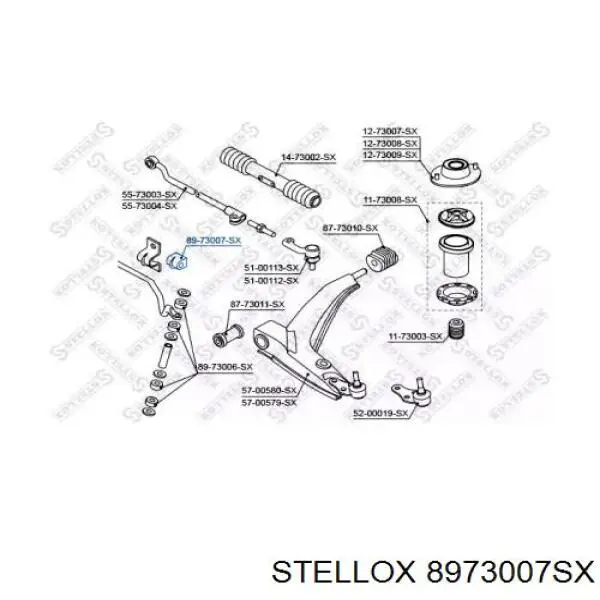 Купить J70002AD Korea (oem) Втулки переднего стабилизатора