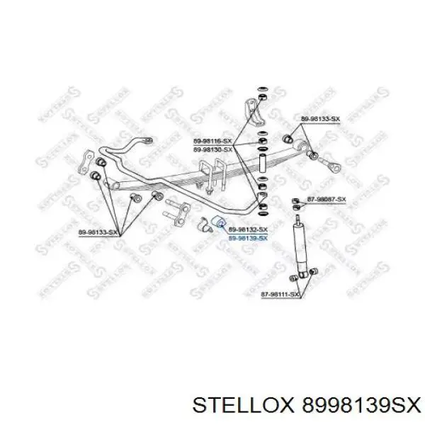 Втулка переднего стабилизатора 8998139SX Stellox