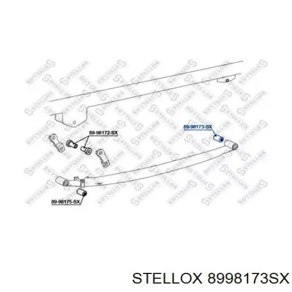 Сайлентблок задней рессоры передний 8998173SX Stellox