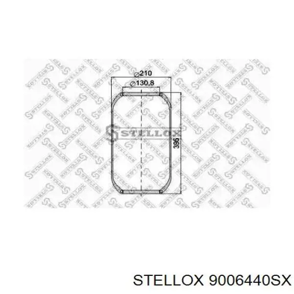 Пневмоподушка (пневморессора) моста 9006440SX Stellox