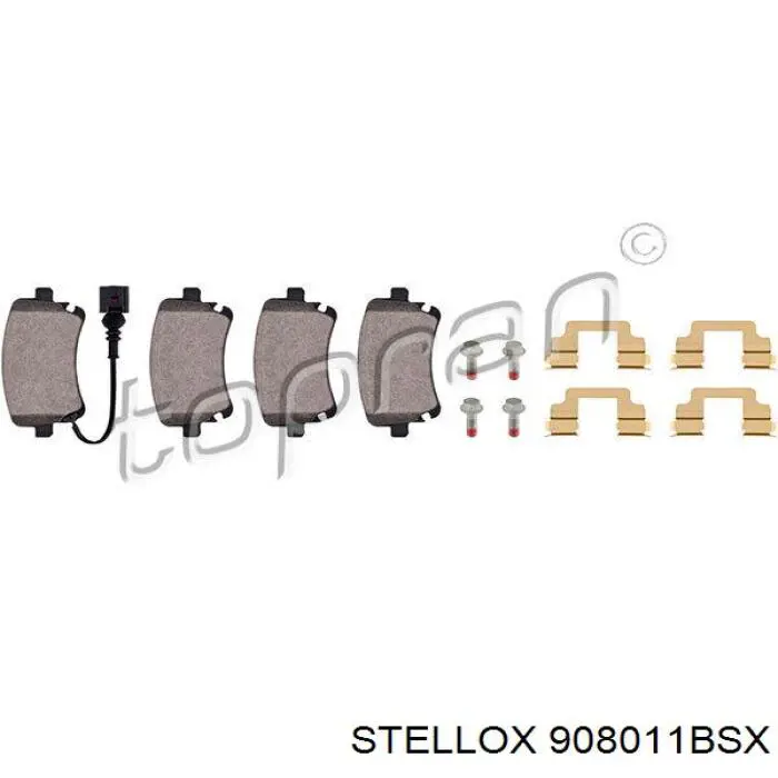 Задние дисковые колодки Stellox 908011BSX