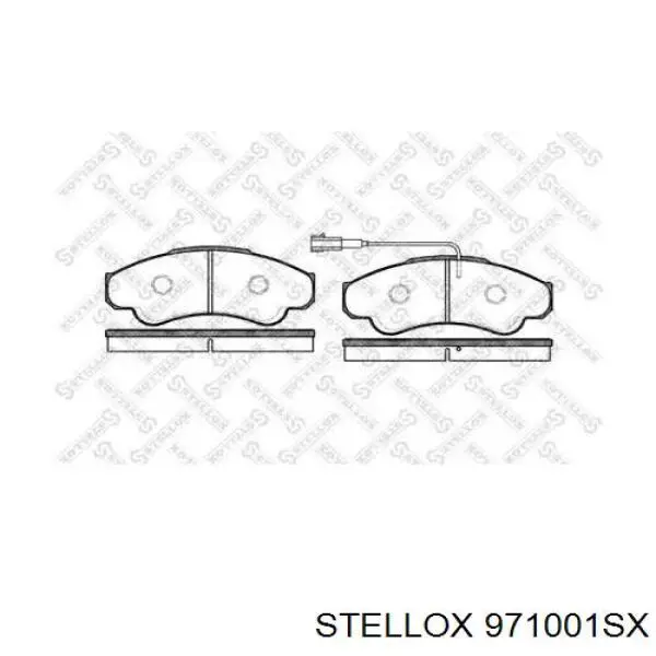 Передние тормозные колодки 971001SX Stellox