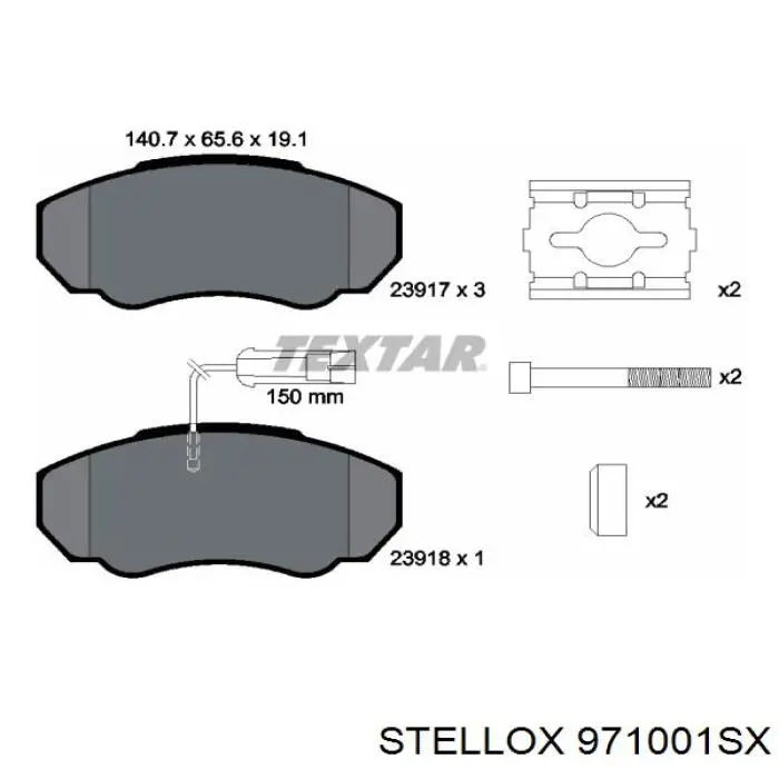 Колодки Stellox 971001SX цена, от 19.06 USD