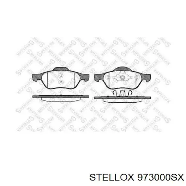 Передние тормозные колодки 973000SX Stellox