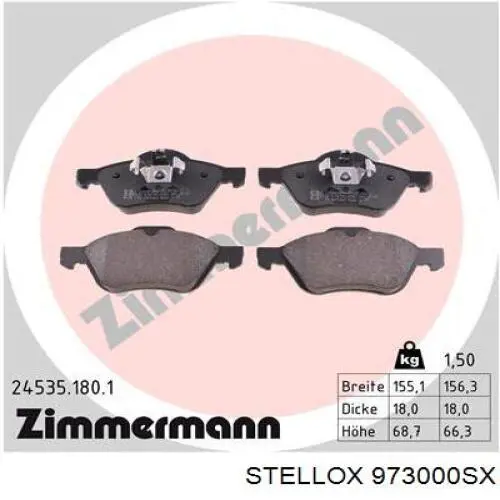 Колодки Stellox 973000SX цена, от 22.19 USD