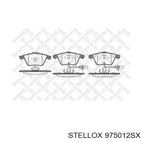 975012SX Stellox колодки тормозные передние дисковые