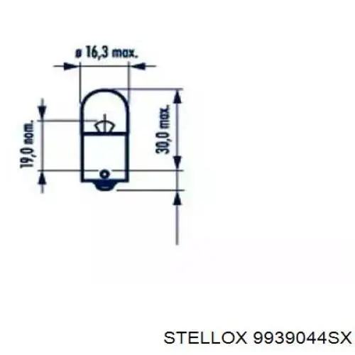 Лампа автомобильная Magneti Marelli R10W12