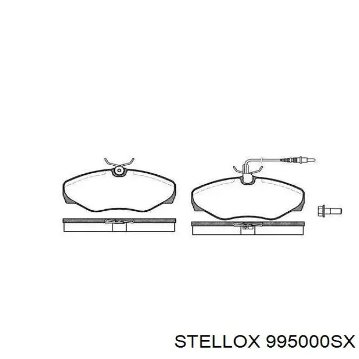 Тормозные колодки Stellox 995000SX