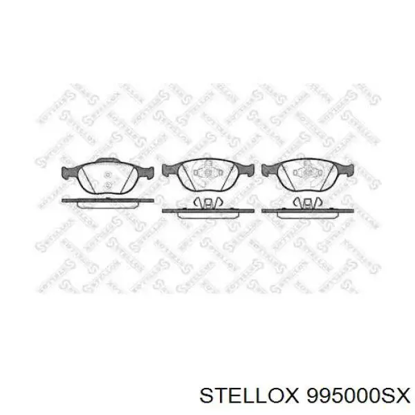 995 000-SX Stellox колодки тормозные передние дисковые