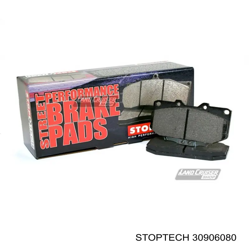 30906080 Stoptech колодки тормозные передние дисковые